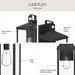 Progress Lighting - P560406-31M - One Light Outdoor Wall Mount - Cantley - Matte Black