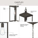 Progress Lighting - P550147-020 - One Light Outdoor Pendant - Cantley - Antique Bronze