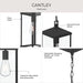 Progress Lighting - P550147-31M - One Light Outdoor Pendant - Cantley - Matte Black