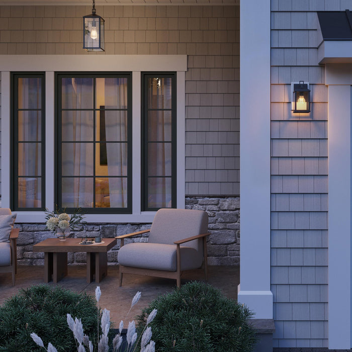 Progress Lighting - P550147-31M - One Light Outdoor Pendant - Cantley - Matte Black