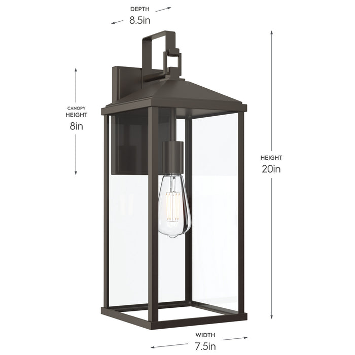 Progress Lighting - P560407-020 - One Light Outdoor Wall Mount - Cantley - Antique Bronze