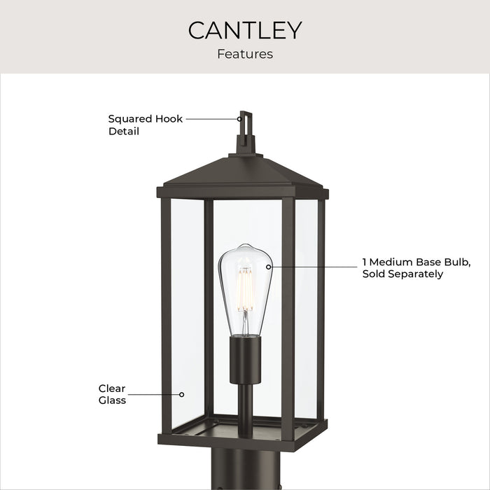Progress Lighting - P540114-020 - One Light Outdoor Post Mount - Cantley - Antique Bronze
