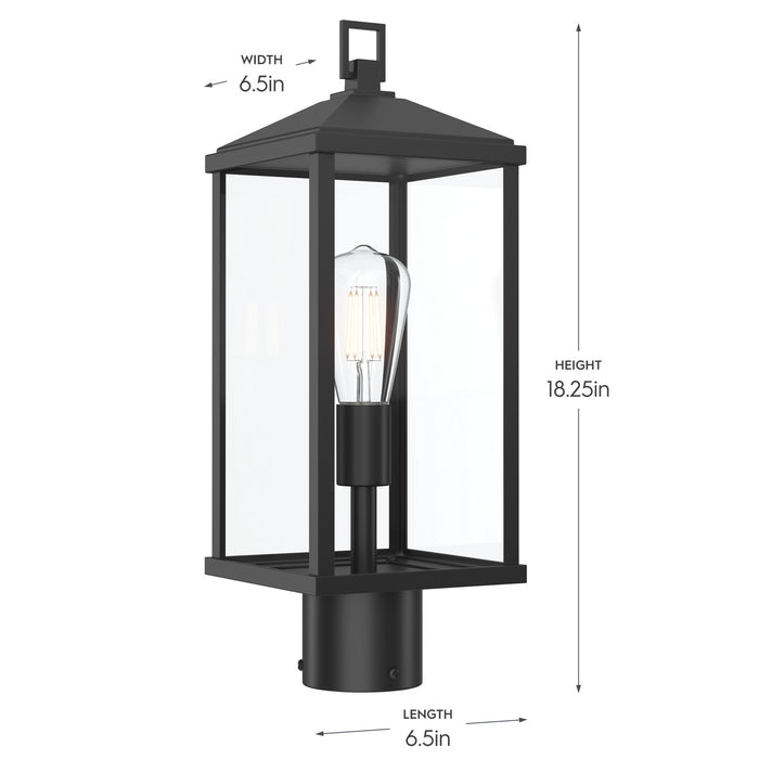 Progress Lighting - P540114-31M - One Light Outdoor Post Mount - Cantley - Matte Black