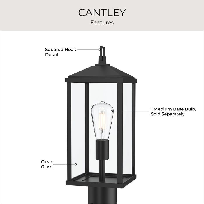 Progress Lighting - P540114-31M - One Light Outdoor Post Mount - Cantley - Matte Black