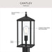 Progress Lighting - P540114-31M - One Light Outdoor Post Mount - Cantley - Matte Black
