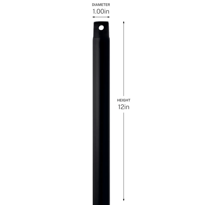 Progress Lighting - C2603-BK - Ceiling Fan Downrod - Downrod - Black
