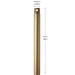 Progress Lighting - C2604-CPZ - Ceiling Fan Downrod - Downrod - Champagne Bronze