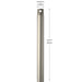 Progress Lighting - C2608-009 - Ceiling Fan Downrod - Downrod - Brushed Nickel