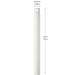 Progress Lighting - C2609-MWH - Ceiling Fan Downrod - Downrod - Matte White