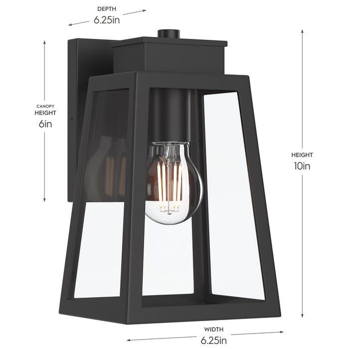 Progress Lighting - P560401-31M - One Light Outdoor Wall Mount - Hedry - Matte Black