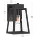 Progress Lighting - P560401-31M - One Light Outdoor Wall Mount - Hedry - Matte Black