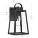 Progress Lighting - P560402-31M - One Light Outdoor Wall Mount - Hedry - Matte Black