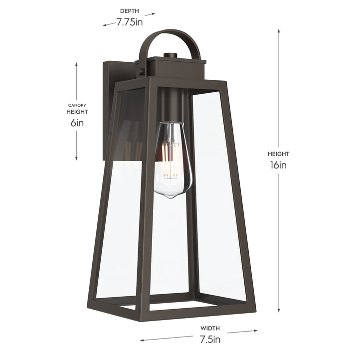 Progress Lighting - P560403-020 - One Light Outdoor Wall Mount - Hedry - Antique Bronze