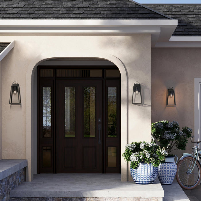 Progress Lighting - P560403-31M - One Light Outdoor Wall Mount - Hedry - Matte Black