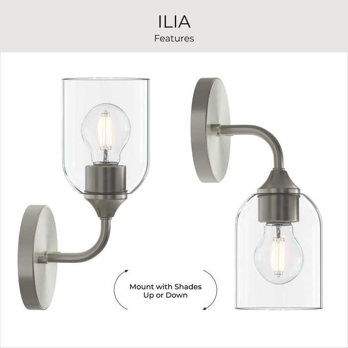 Progress Lighting - P710155-009 - One Light Wall Sconce - Ilia - Brushed Nickel