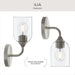Progress Lighting - P710155-009 - One Light Wall Sconce - Ilia - Brushed Nickel