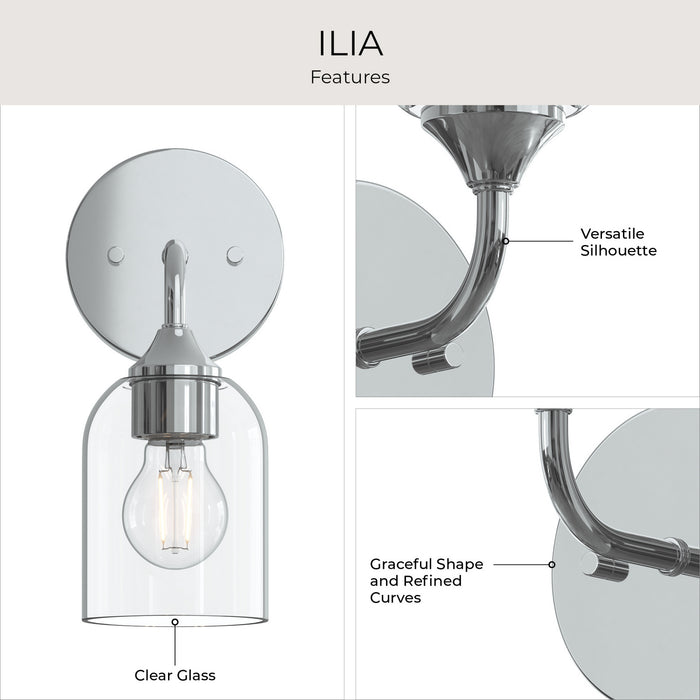 Progress Lighting - P710155-015 - One Light Wall Sconce - Ilia - Polished Chrome