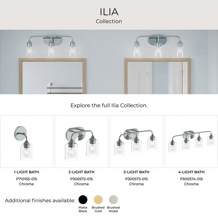 Progress Lighting - P710155-015 - One Light Wall Sconce - Ilia - Polished Chrome