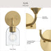 Progress Lighting - P710155-191 - One Light Wall Sconce - Ilia - Brushed Gold