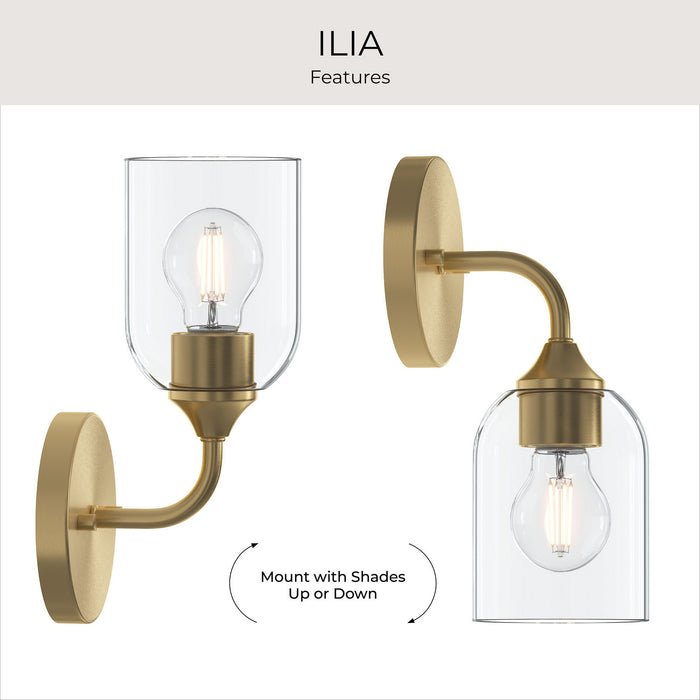 Progress Lighting - P710155-191 - One Light Wall Sconce - Ilia - Brushed Gold