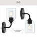 Progress Lighting - P710155-31M - One Light Wall Sconce - Ilia - Matte Black