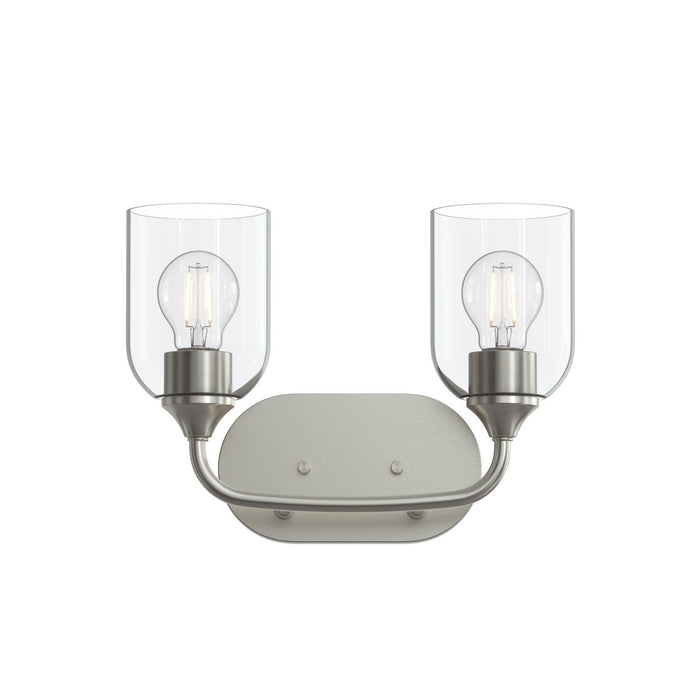 Progress Lighting - P300572-009 - Two Light Bath Vanity - Ilia - Brushed Nickel