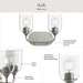 Progress Lighting - P300572-009 - Two Light Bath Vanity - Ilia - Brushed Nickel