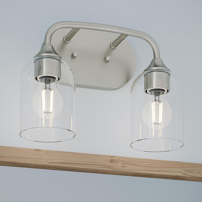 Progress Lighting - P300572-009 - Two Light Bath Vanity - Ilia - Brushed Nickel