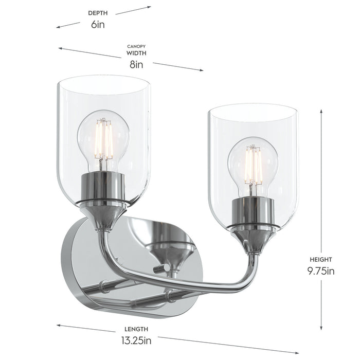 Progress Lighting - P300572-015 - Two Light Bath Vanity - Ilia - Polished Chrome