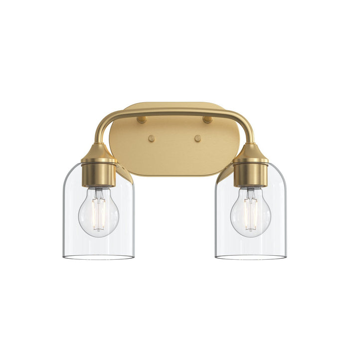 Progress Lighting - P300572-191 - Two Light Bath Vanity - Ilia - Brushed Gold