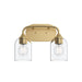 Progress Lighting - P300572-191 - Two Light Bath Vanity - Ilia - Brushed Gold