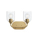 Progress Lighting - P300572-191 - Two Light Bath Vanity - Ilia - Brushed Gold