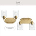 Progress Lighting - P300572-191 - Two Light Bath Vanity - Ilia - Brushed Gold