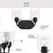 Progress Lighting - P300572-31M - Two Light Bath Vanity - Ilia - Matte Black
