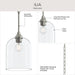Progress Lighting - P500514-009 - One Light Pendant - Ilia - Brushed Nickel