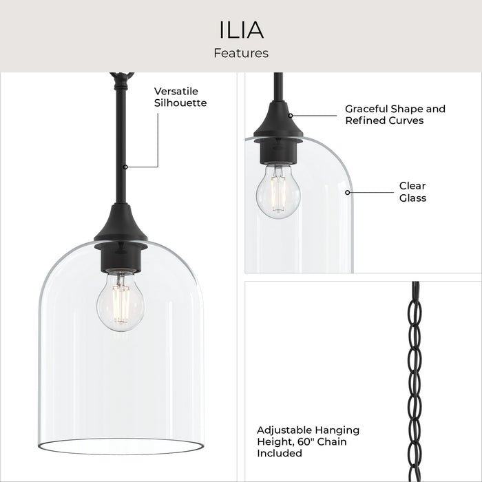Progress Lighting - P500514-31M - One Light Pendant - Ilia - Matte Black