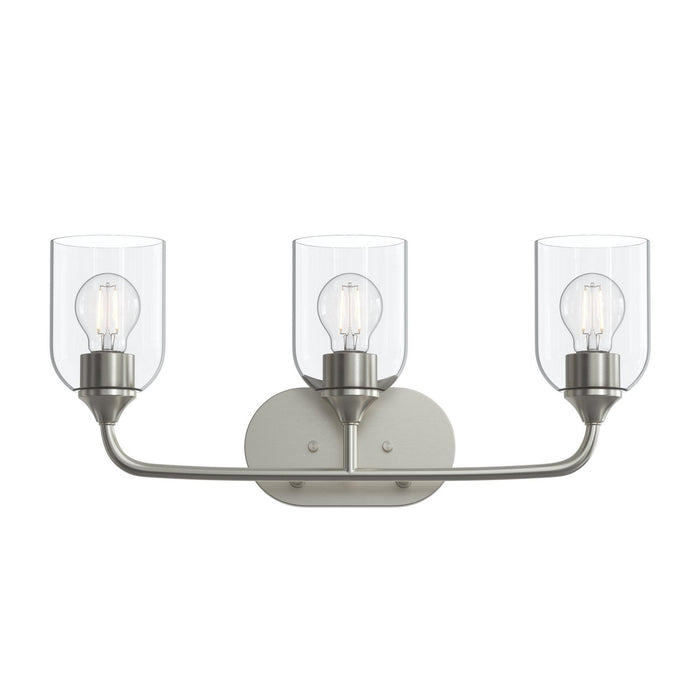 Progress Lighting - P300573-009 - Three Light Bath Vanity - Ilia - Brushed Nickel