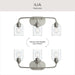 Progress Lighting - P300573-009 - Three Light Bath Vanity - Ilia - Brushed Nickel