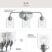 Progress Lighting - P300573-015 - Three Light Bath Vanity - Ilia - Polished Chrome