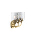 Progress Lighting - P300573-191 - Three Light Bath Vanity - Ilia - Brushed Gold
