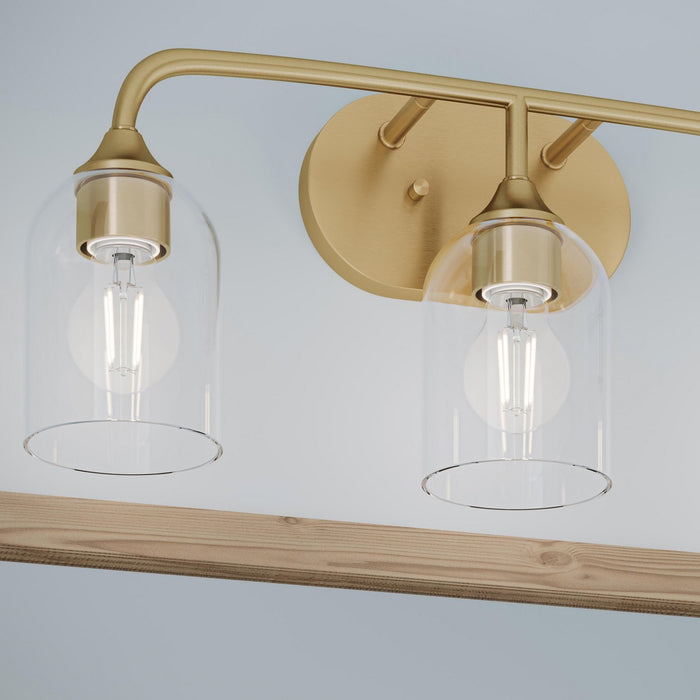 Progress Lighting - P300573-191 - Three Light Bath Vanity - Ilia - Brushed Gold