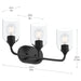 Progress Lighting - P300573-31M - Three Light Bath Vanity - Ilia - Matte Black