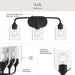 Progress Lighting - P300573-31M - Three Light Bath Vanity - Ilia - Matte Black