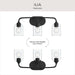 Progress Lighting - P300573-31M - Three Light Bath Vanity - Ilia - Matte Black