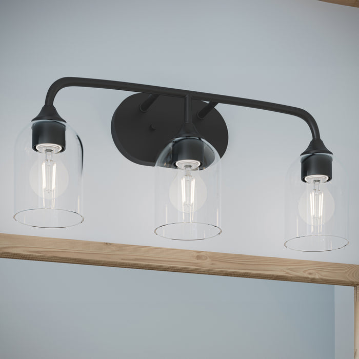 Progress Lighting - P300573-31M - Three Light Bath Vanity - Ilia - Matte Black