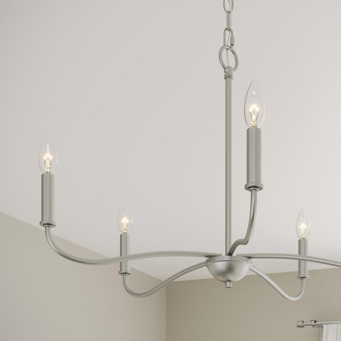 Progress Lighting - P400462-009 - Five Light Chandelier - Ilia - Brushed Nickel