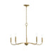 Progress Lighting - P400462-191 - Five Light Chandelier - Ilia - Brushed Gold