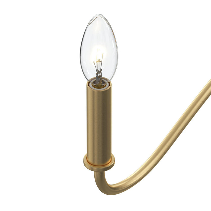 Progress Lighting - P400462-191 - Five Light Chandelier - Ilia - Brushed Gold