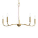 Progress Lighting - P400462-191 - Five Light Chandelier - Ilia - Brushed Gold