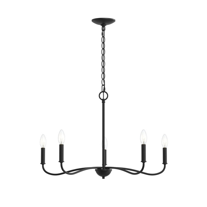 Progress Lighting - P400462-31M - Five Light Chandelier - Ilia - Matte Black
